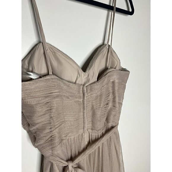 Wtoo By Watter Styles Bridesmaids Dress Size 10 Women's Style 00141 Mocha Blush - Picture 3 of 5